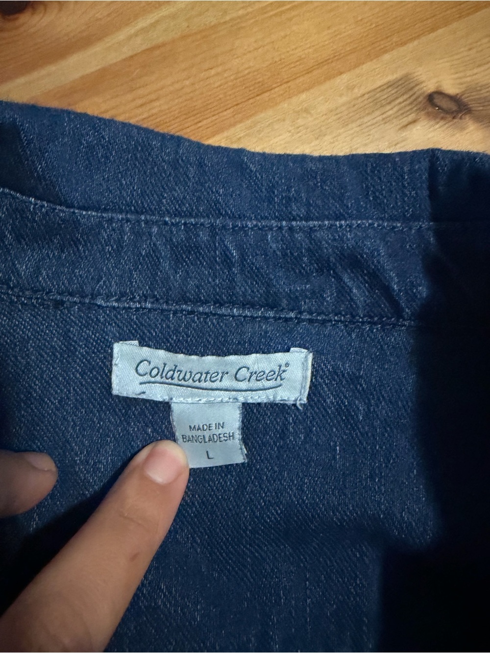 Coldwater Creek Indigo Denim Jacket - Picture 2 of 3